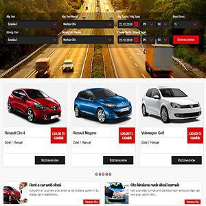Rent a Car - Oto Kiralama - Web Tasarım Yazılımı-2026